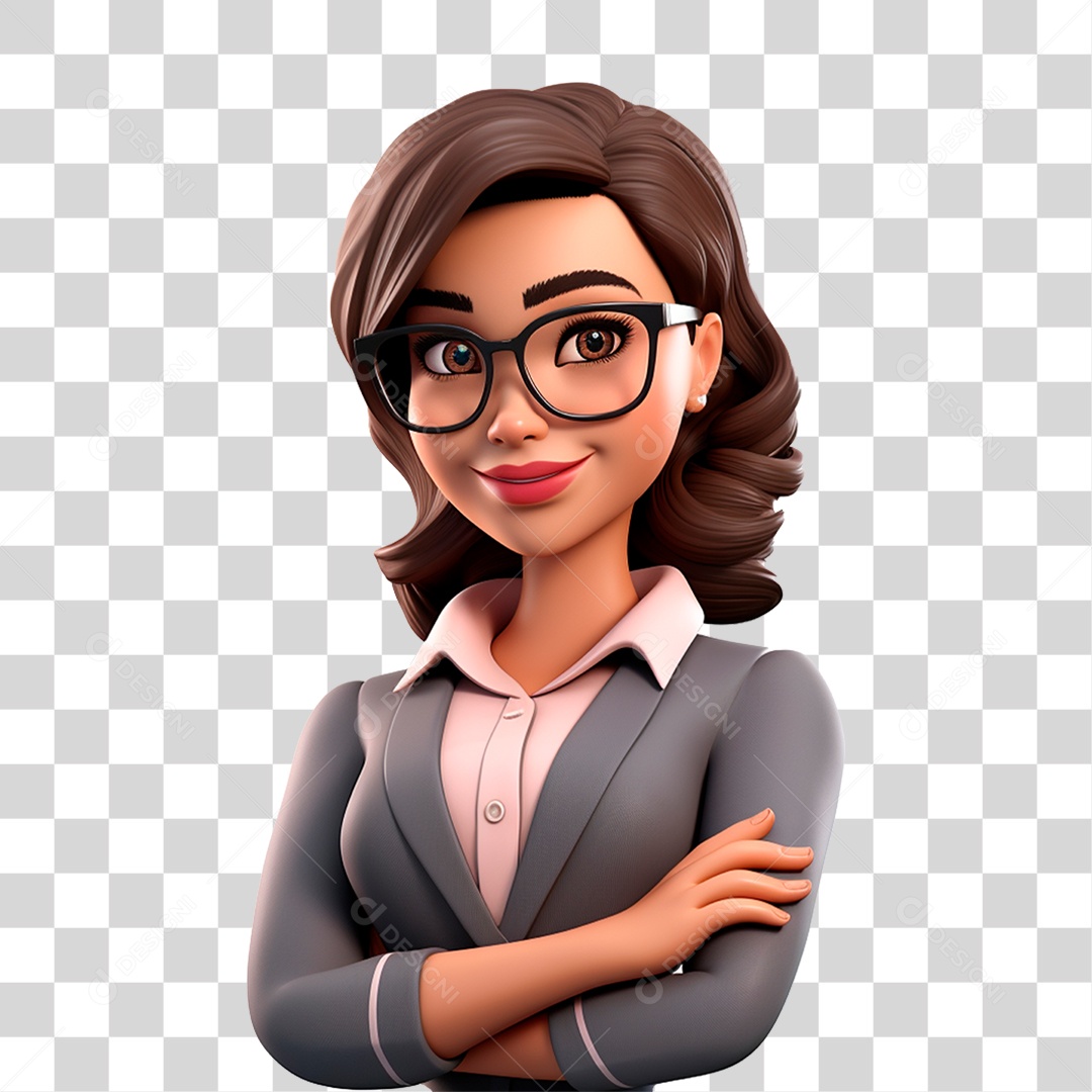 Personagem Cartoon Professora Desenhos PNG Transparente
