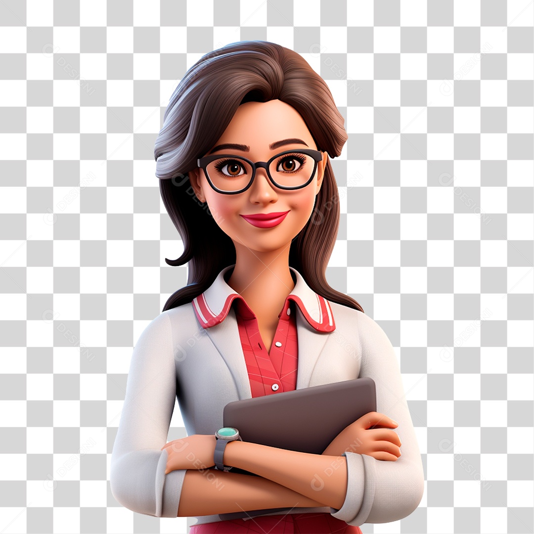 Personagem Cartoon Professora Desenhos PNG Transparente