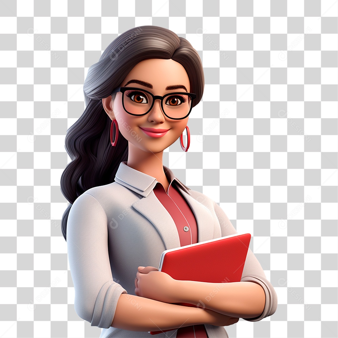 Personagem Cartoon Professora Desenhos PNG Transparente
