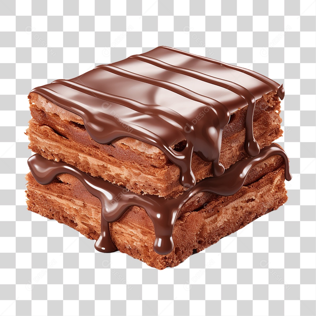 Chocolate Cake with Syrup Transparent PNG