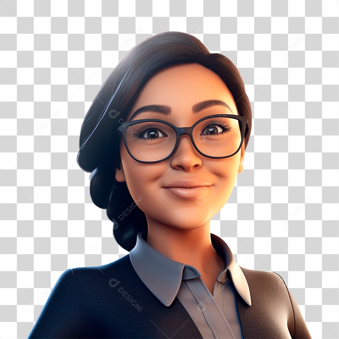 Personagem Cartoon Professora Desenhos PNG Transparente