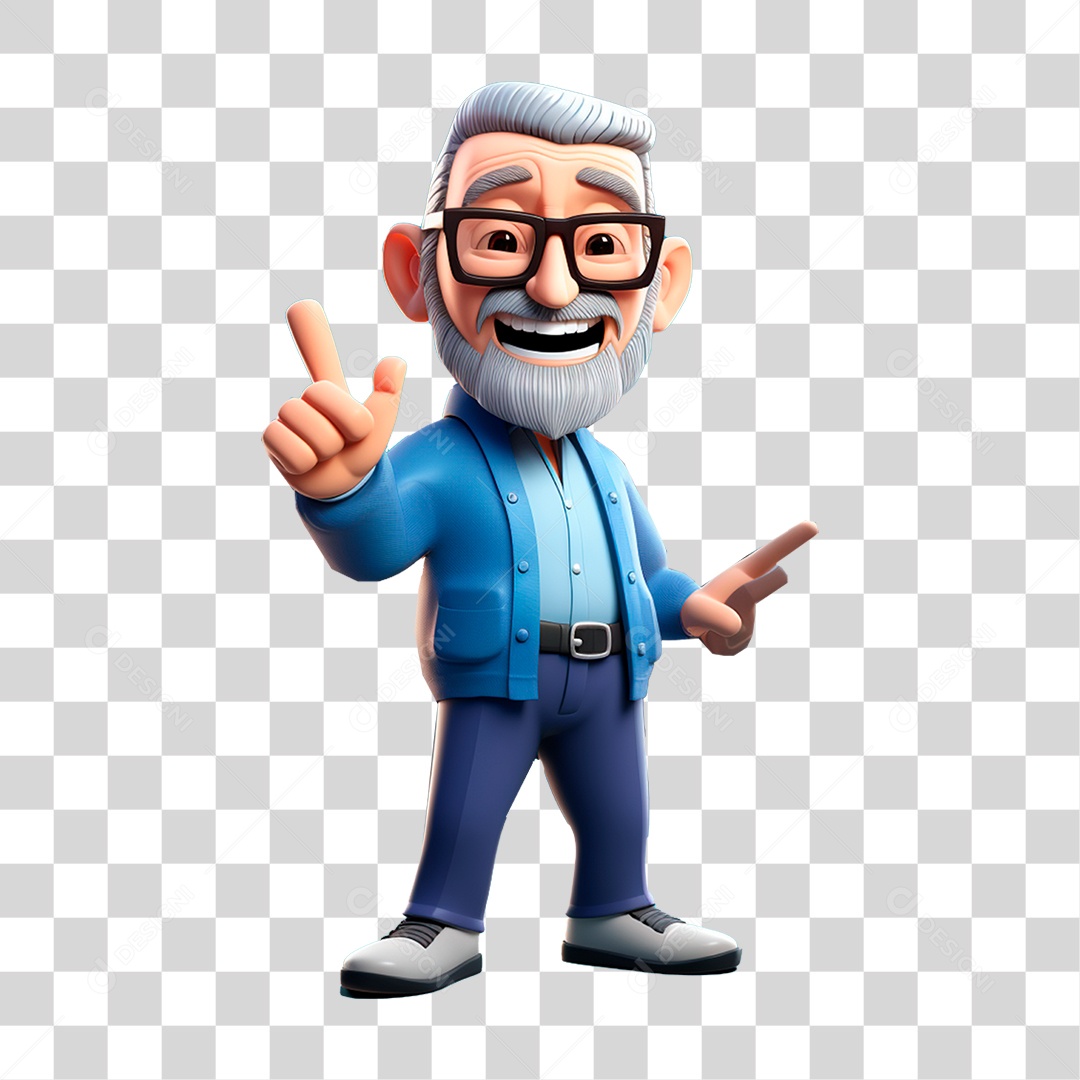 Personagem Cartoon Homem PNG Transparente