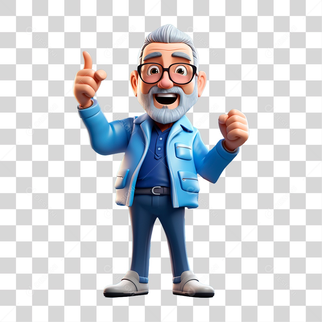 Personagem Cartoon Homem PNG Transparente
