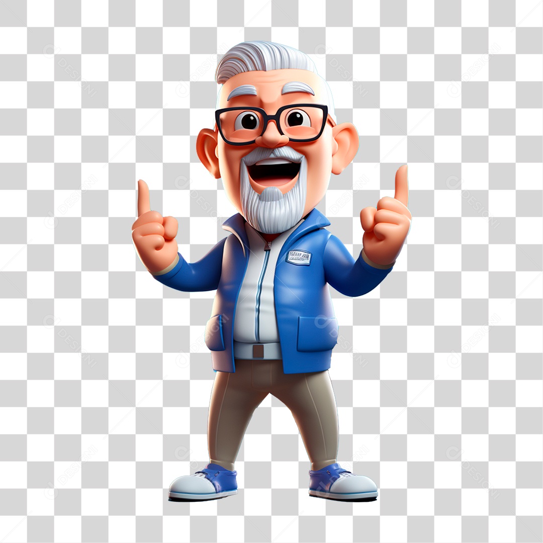 Personagem Cartoon Homem PNG Transparente