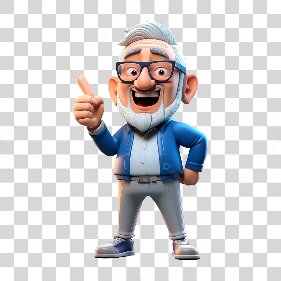 Personagem Cartoon Homem PNG Transparente