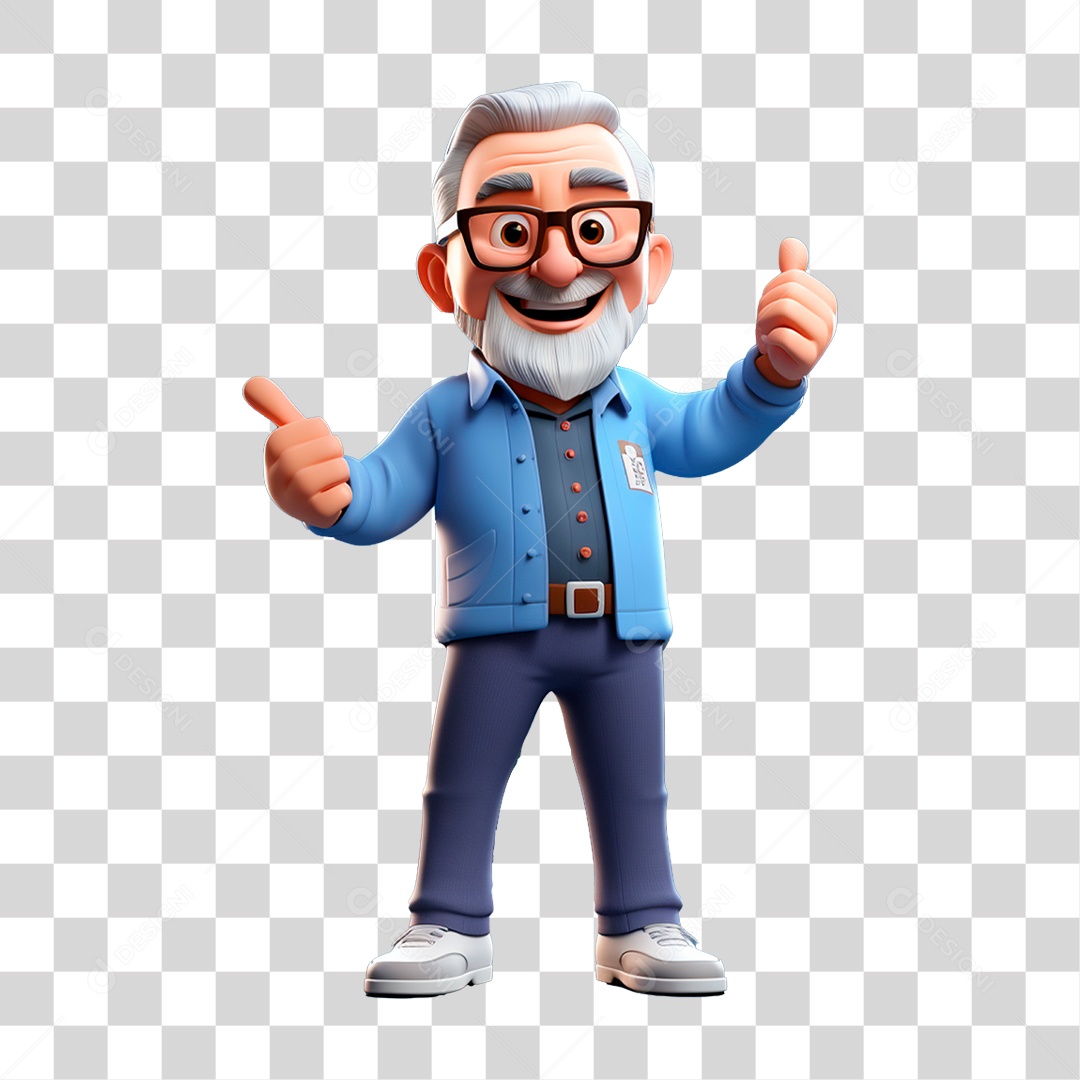 Personagem Cartoon Homem PNG Transparente