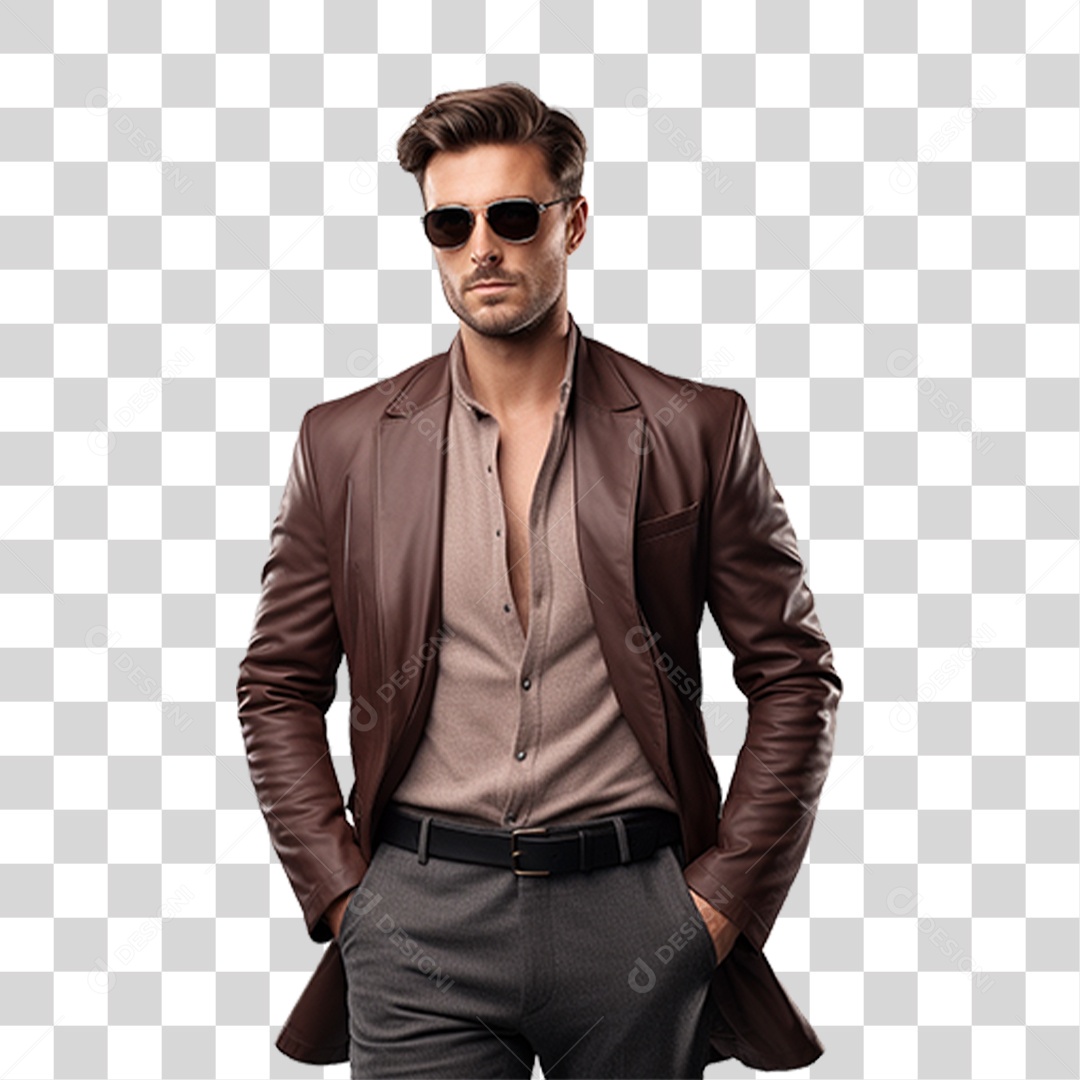 Homem Estiloso Roupas Modas PNG Transparente