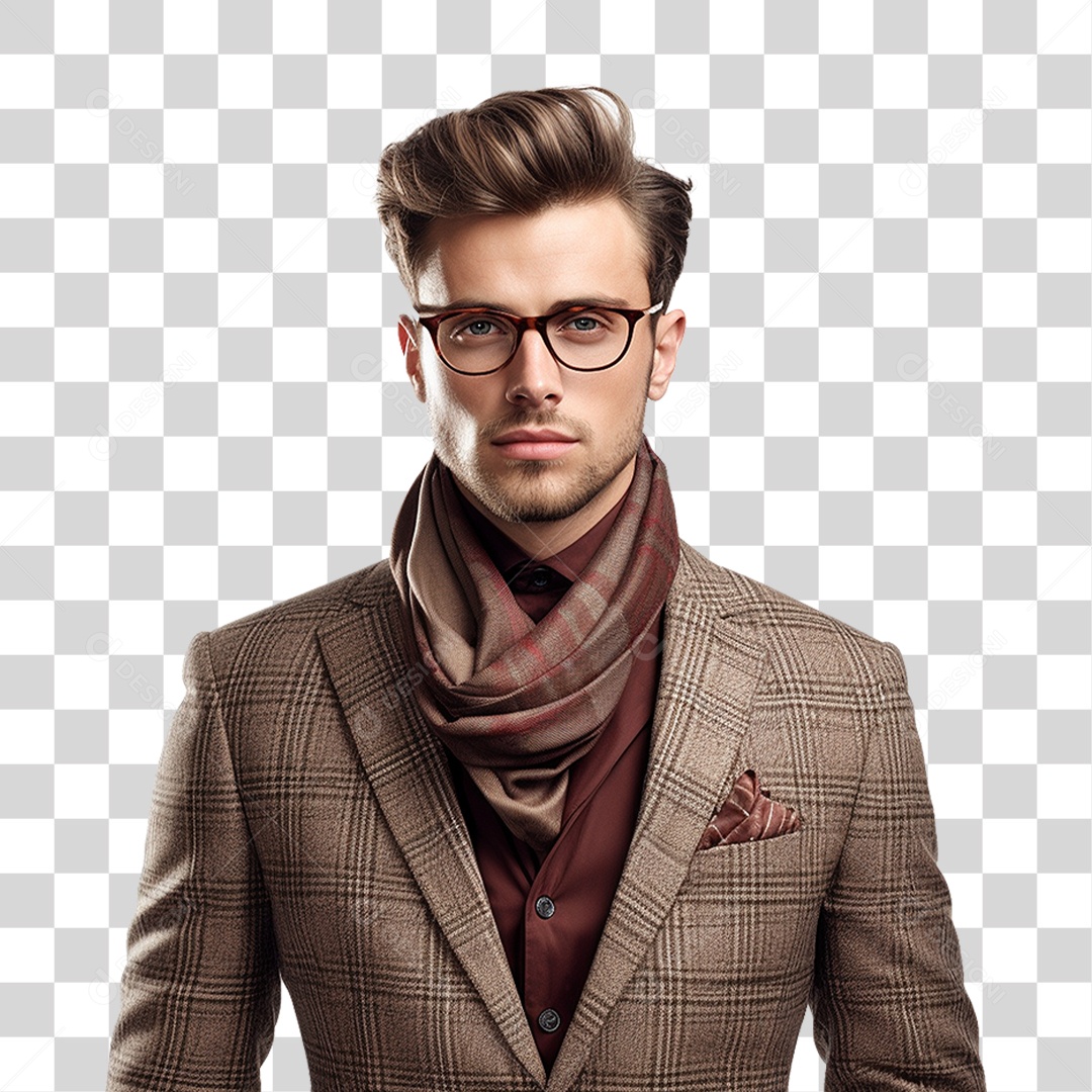 Homem Estiloso Roupas Modas PNG Transparente