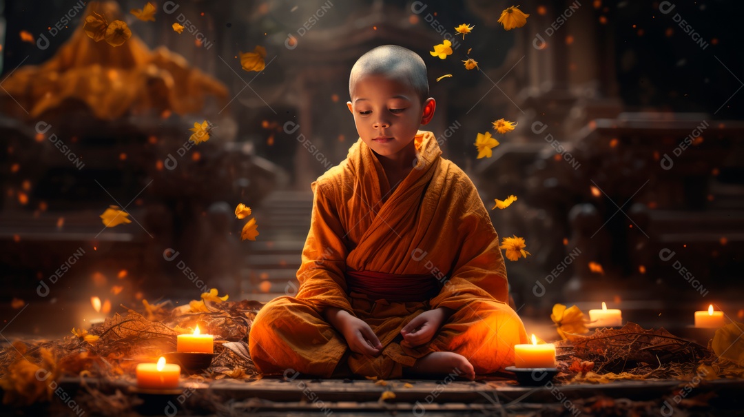 Dia da Quaresma Budista, 17 de maiio IA Generativa.