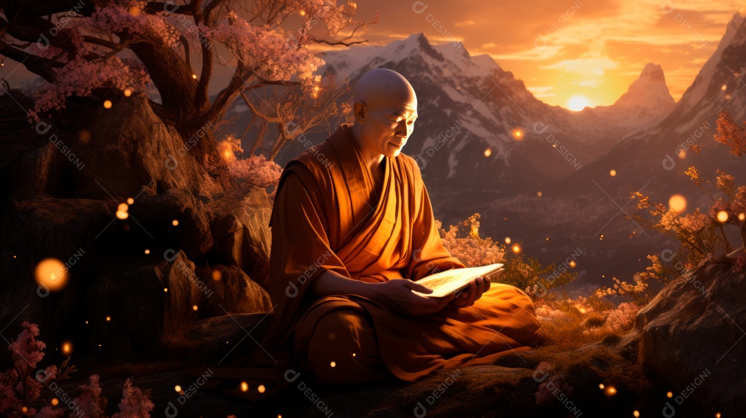 Dia da Quaresma Budista, 17 de maiio IA Generativa.