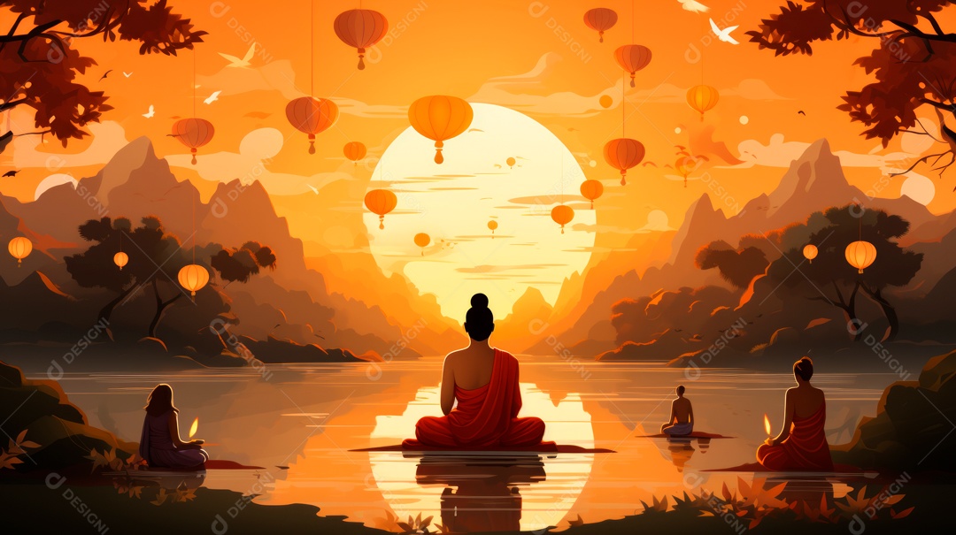 Dia da Quaresma Budista, 17 de maiio IA Generativa (49).