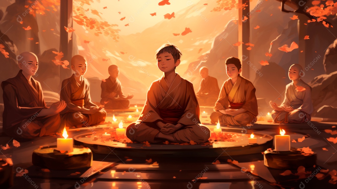 Dia da Quaresma Budista, 17 de maiio IA Generativa.