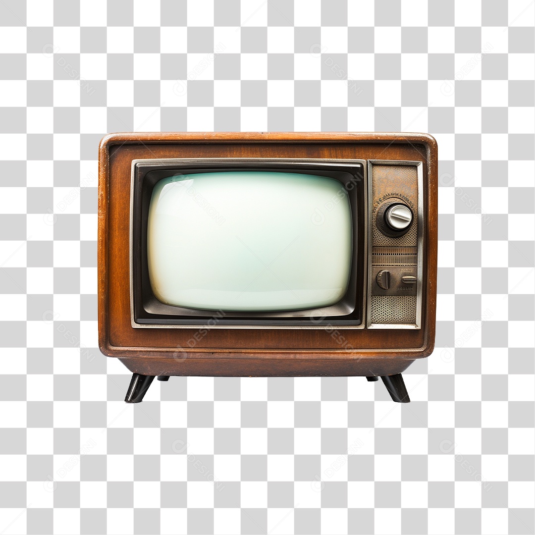 Televisão Antiga Retrô PNG Transparente