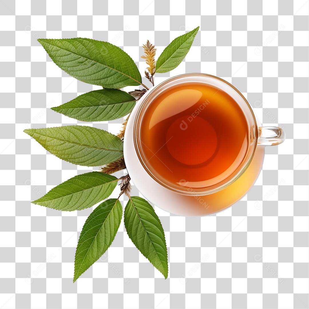 Chá de Folhas PNG Transparente