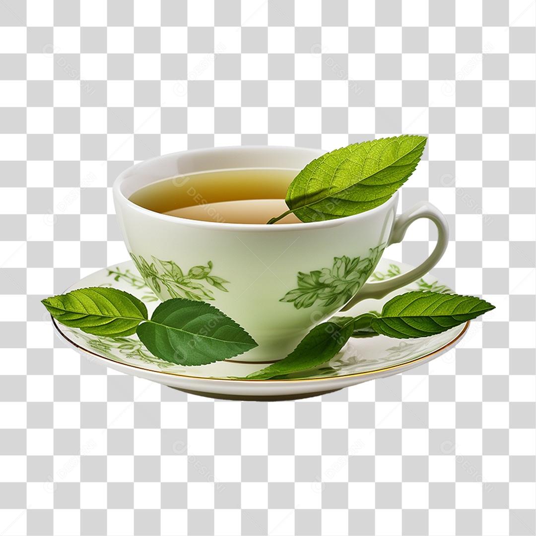Chá de Folhas PNG Transparente