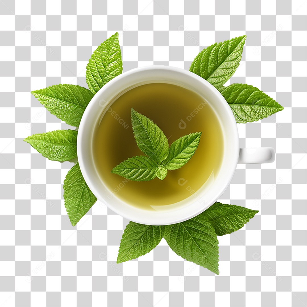 Chá de Folhas PNG Transparente