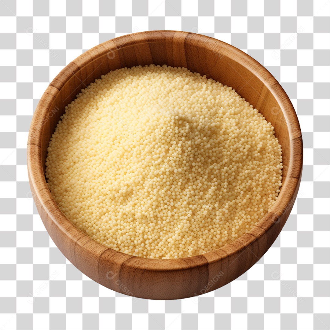 Tigela com Farinha Seca PNG Transparente