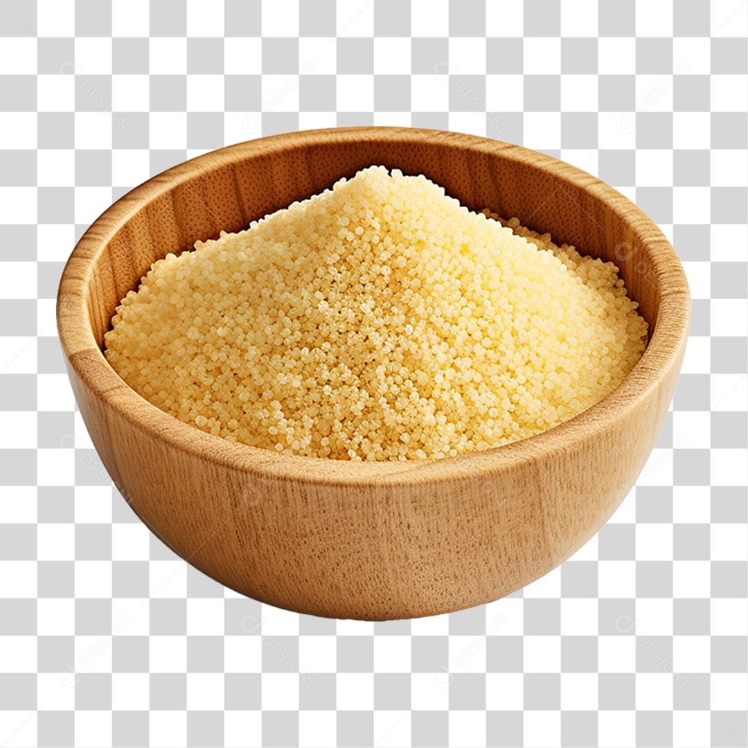 Tigela com Farinha Seca PNG Transparente