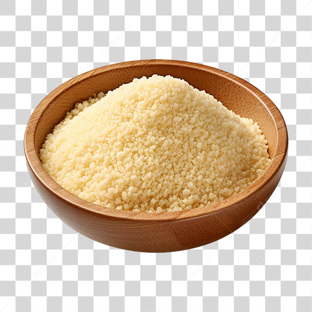 Tigela com Farinha Seca PNG Transparente