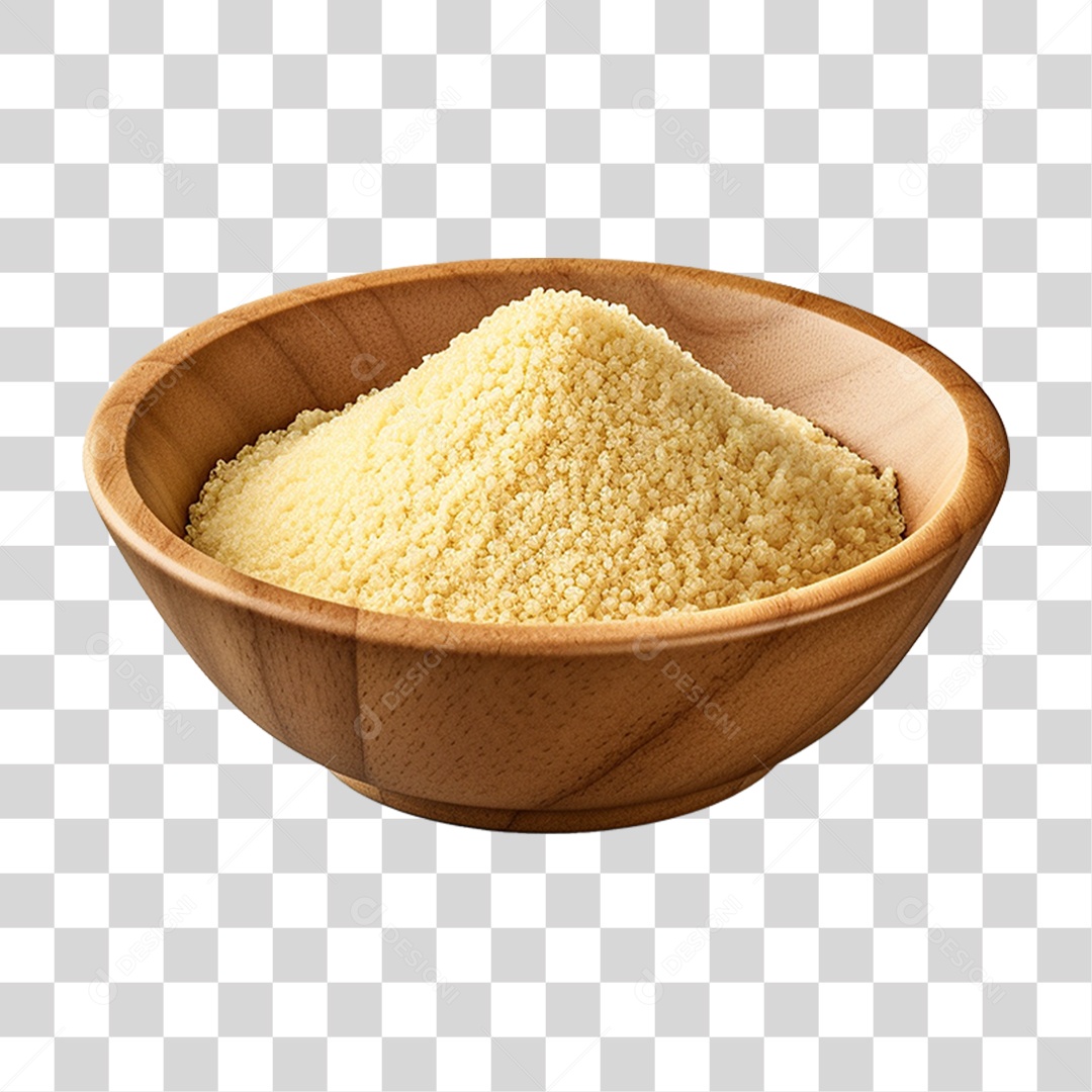 Tigela com Farinha Seca PNG Transparente