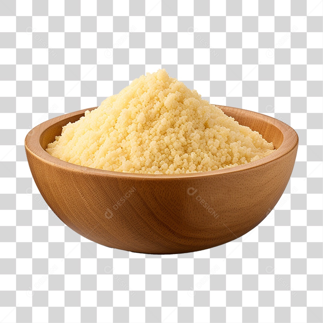 Tigela com Farinha Seca PNG Transparente
