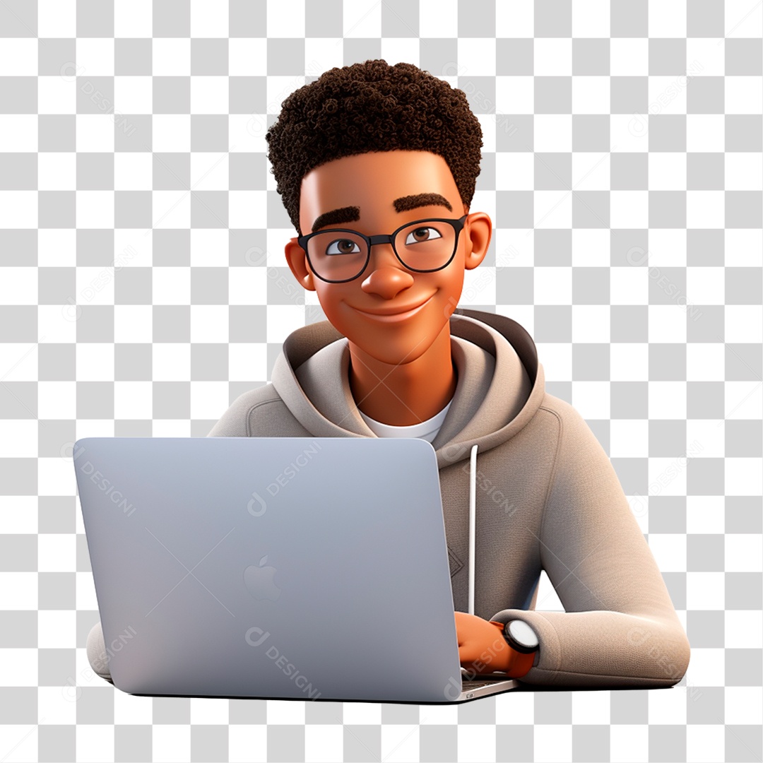 Jovem Estudante Volta as Aulas PNG Transparente