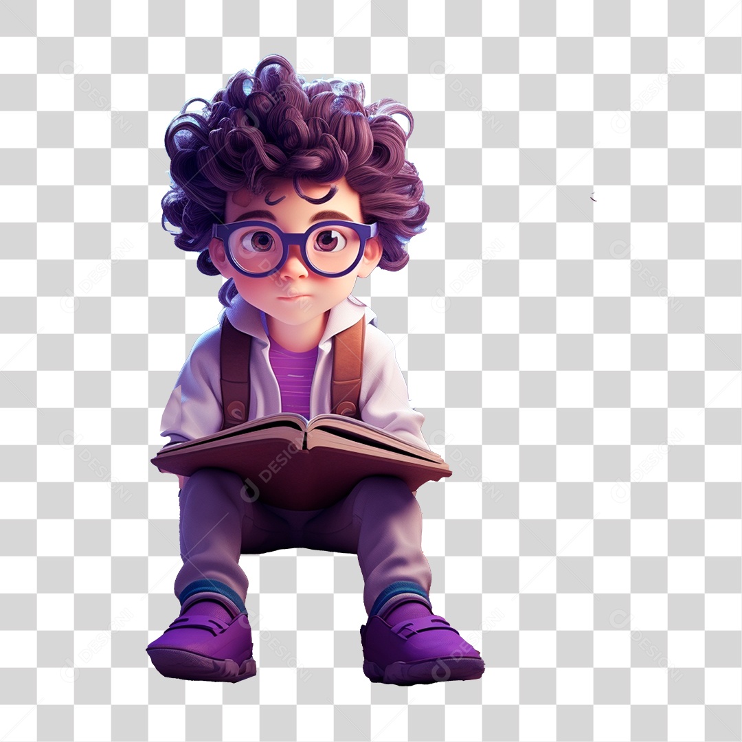 Criança Estudante Volta as Aulas PNG Transparente