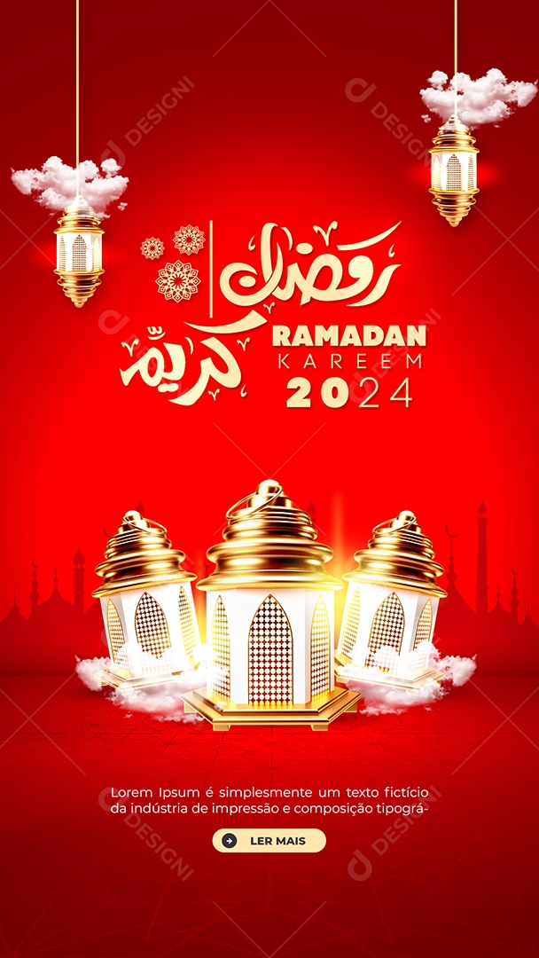 Social Media Story Ramadan Kareem 2024 PSD Editável