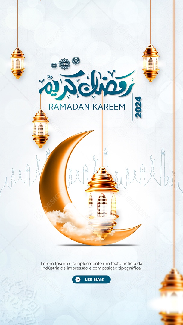 Social Media Story Ramadan Kareem 2024 PSD Editável