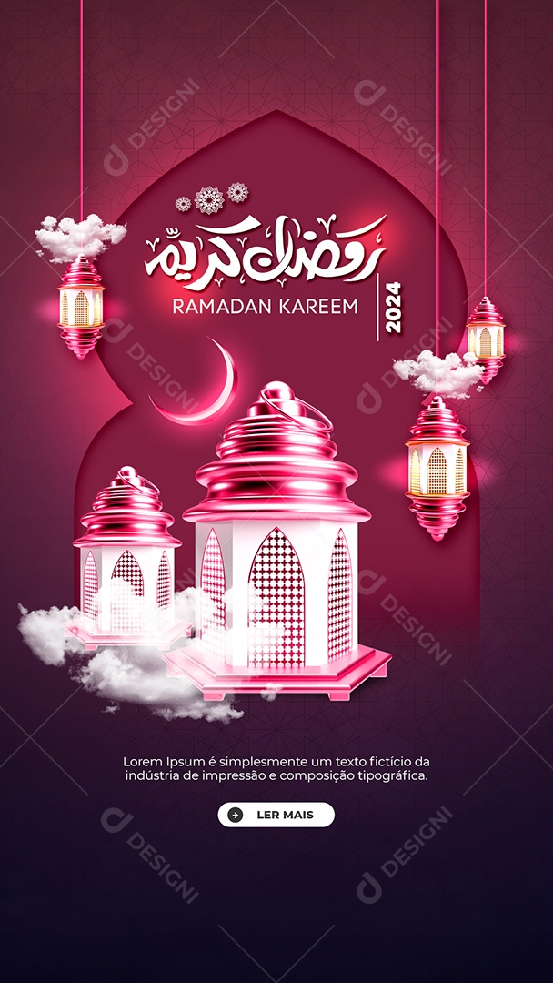Social Media Story Ramadan Kareem 2024 PSD Editável