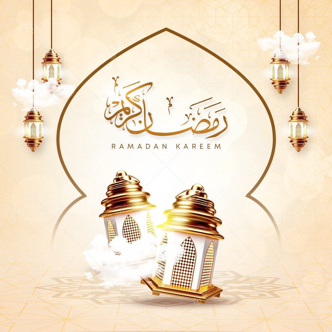 Social Media Feed Ramadan Kareem PSD Editável
