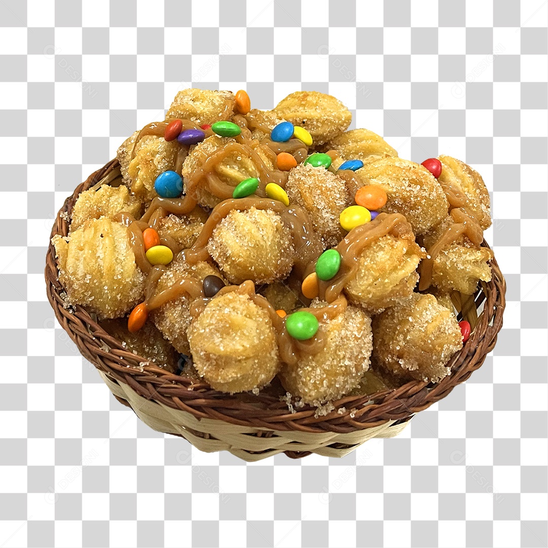 Cesta de Churros PNG Transparente