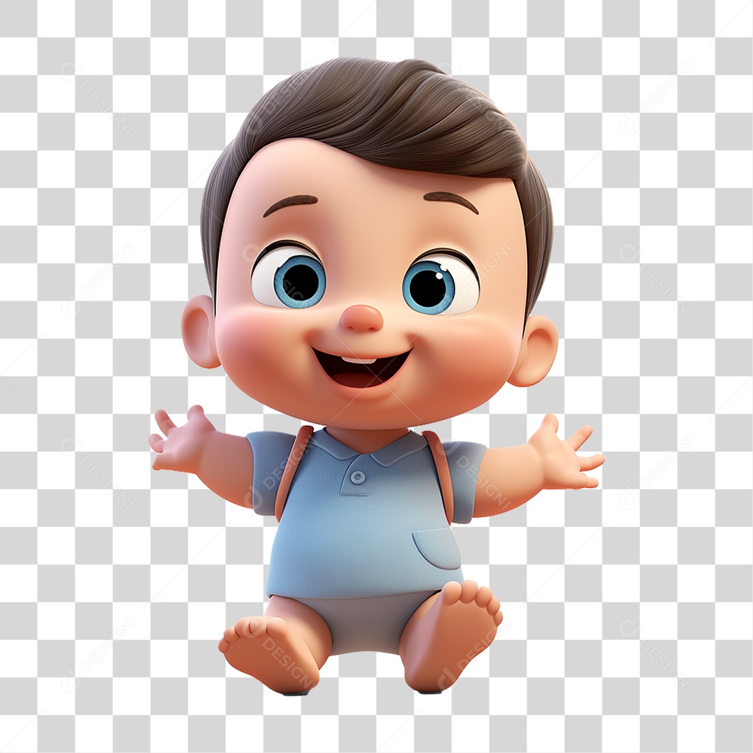 Personagem Criança Bebê PNG Transparente