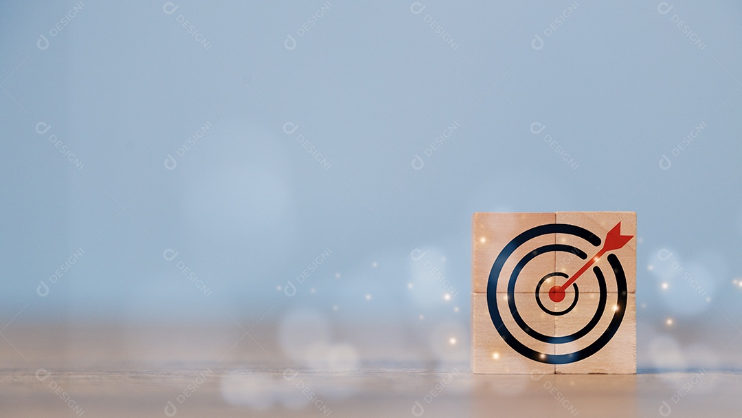 Blocos de madeira sobre fundo isolado