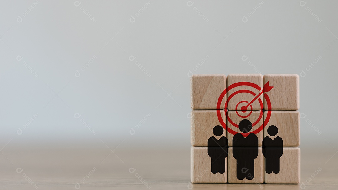 Blocos de madeira sobre fundo isolado