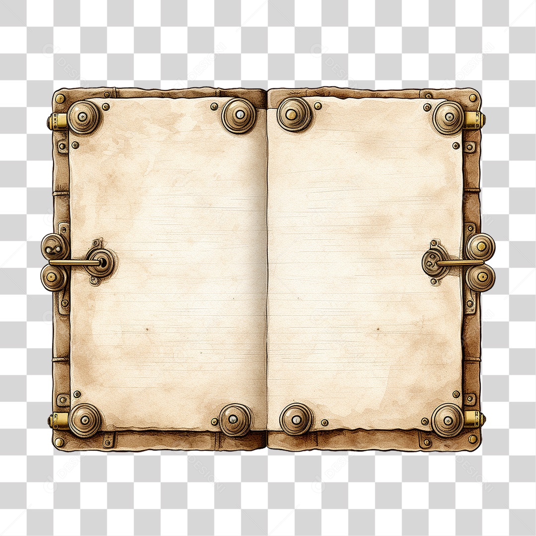 Páginas Livros com Engrenagem PNG Transparente