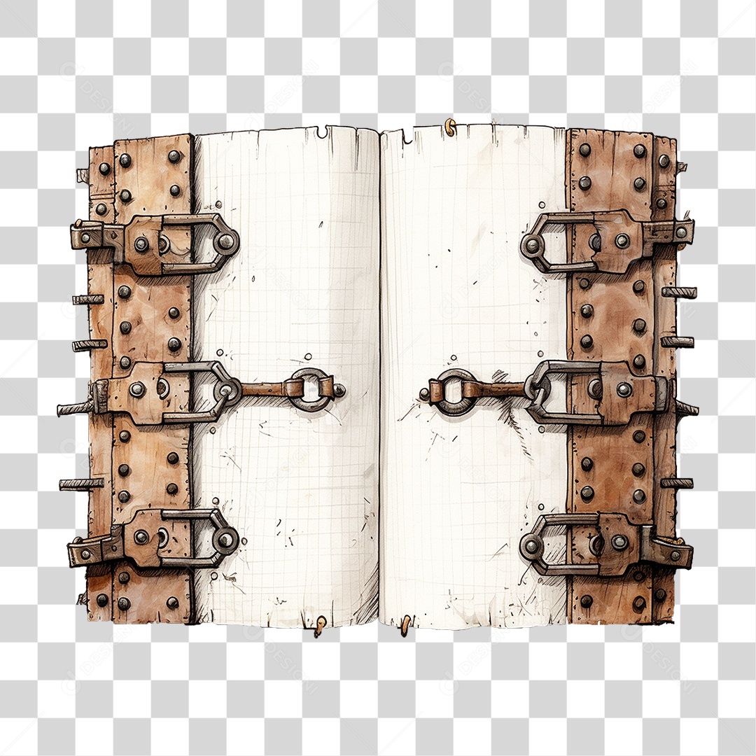 Páginas Livros com Engrenagem PNG Transparente