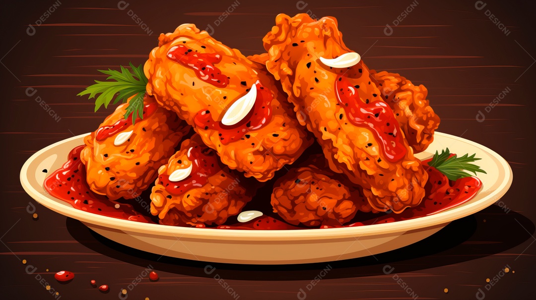 Dia Internacional do Frango Frito, 6 de julho Generative.