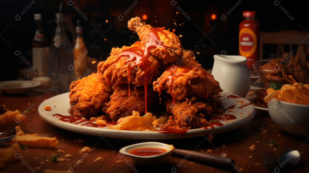 Dia Internacional do Frango Frito, 6 de julho Generative.