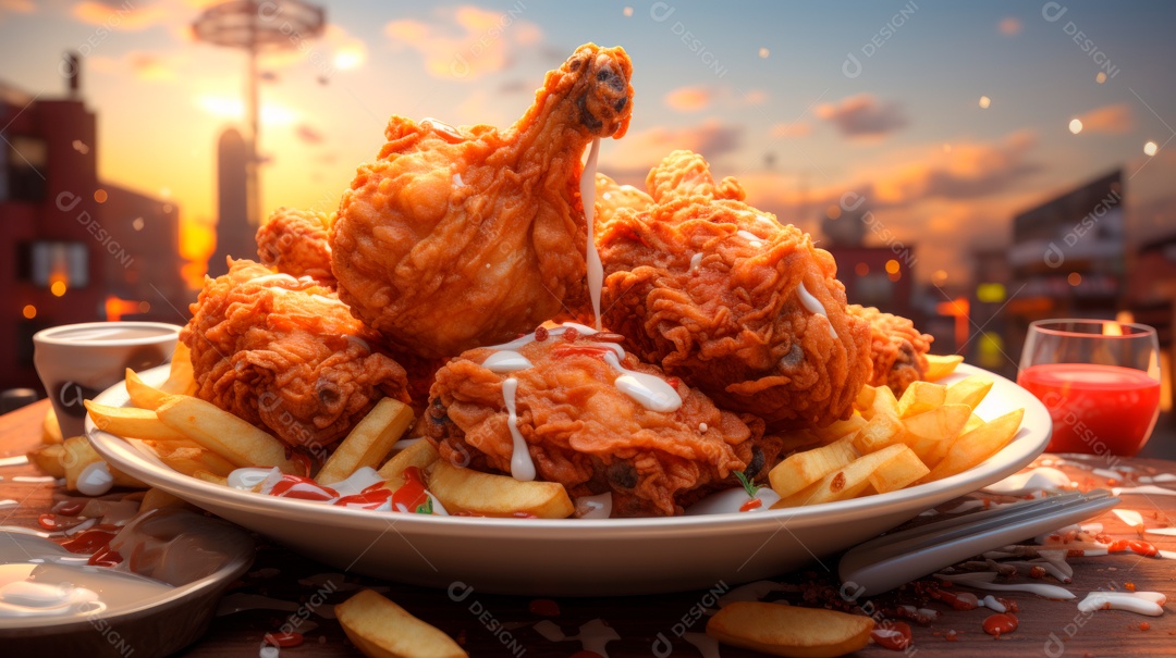 Dia Internacional do Frango Frito, 6 de julho Generative.