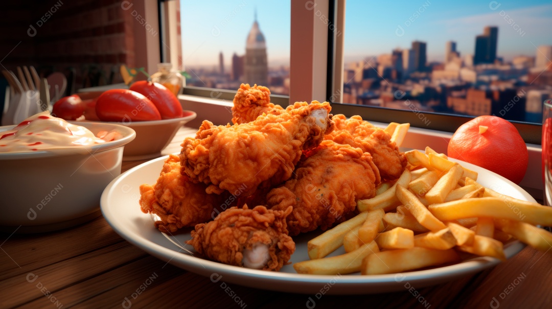 Dia Internacional do Frango Frito, 6 de julho Generative.