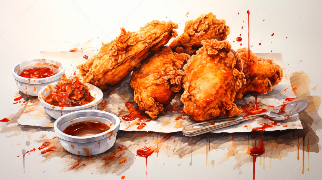 Dia Internacional do Frango Frito, 6 de julho Generative.