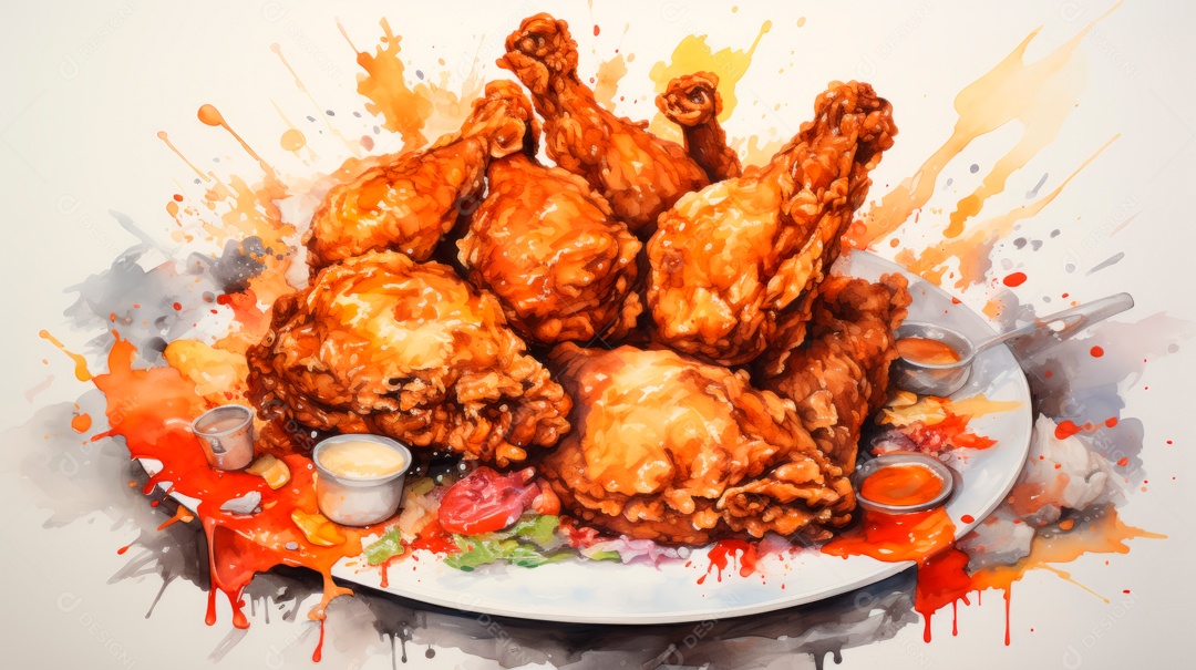 Dia Internacional do Frango Frito, 6 de julho Generative.