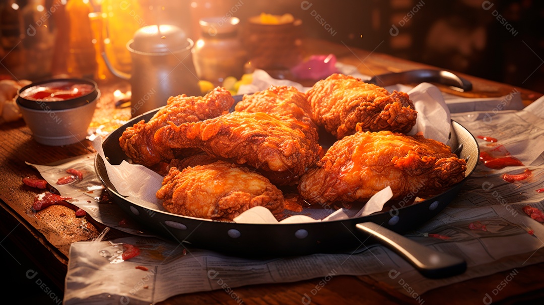 Dia Internacional do Frango Frito, 6 de julho Generative.