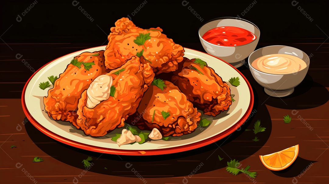 Dia Internacional do Frango Frito, 6 de julho Generative.