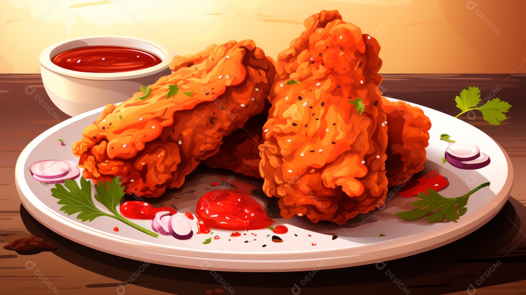 Dia Internacional do Frango Frito, 6 de julho Generative.