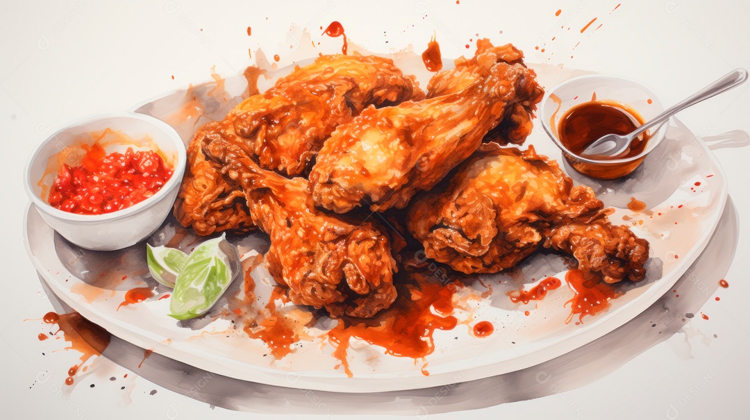 Dia Internacional do Frango Frito, 6 de julho Generative.