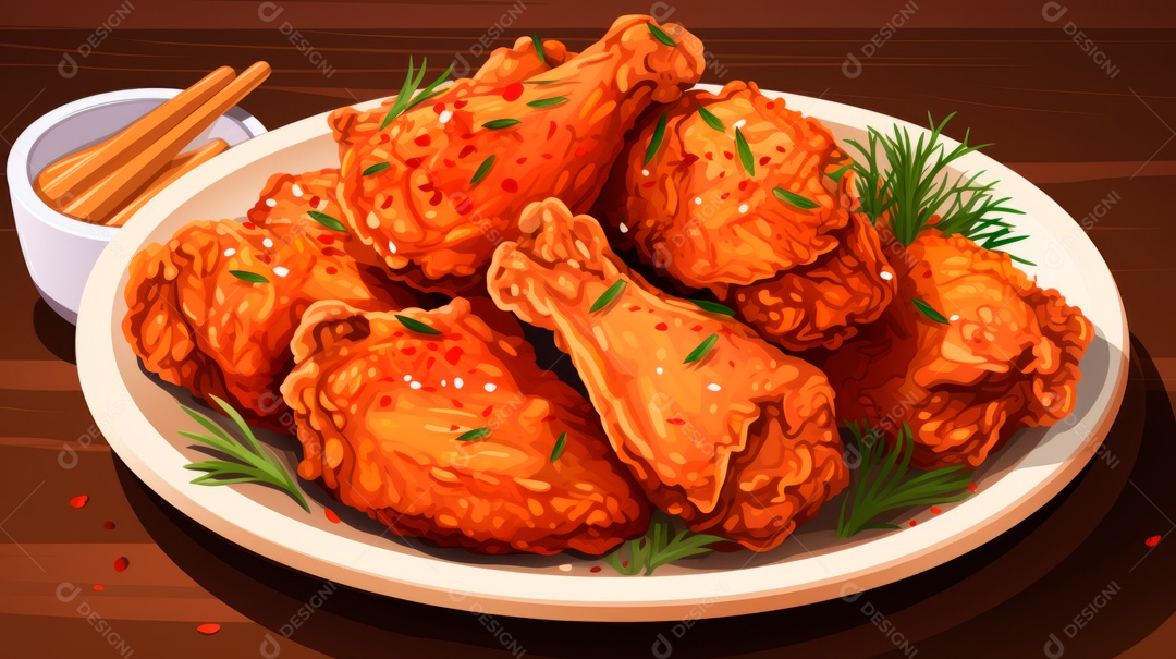 Dia Internacional do Frango Frito, 6 de julho Generative.