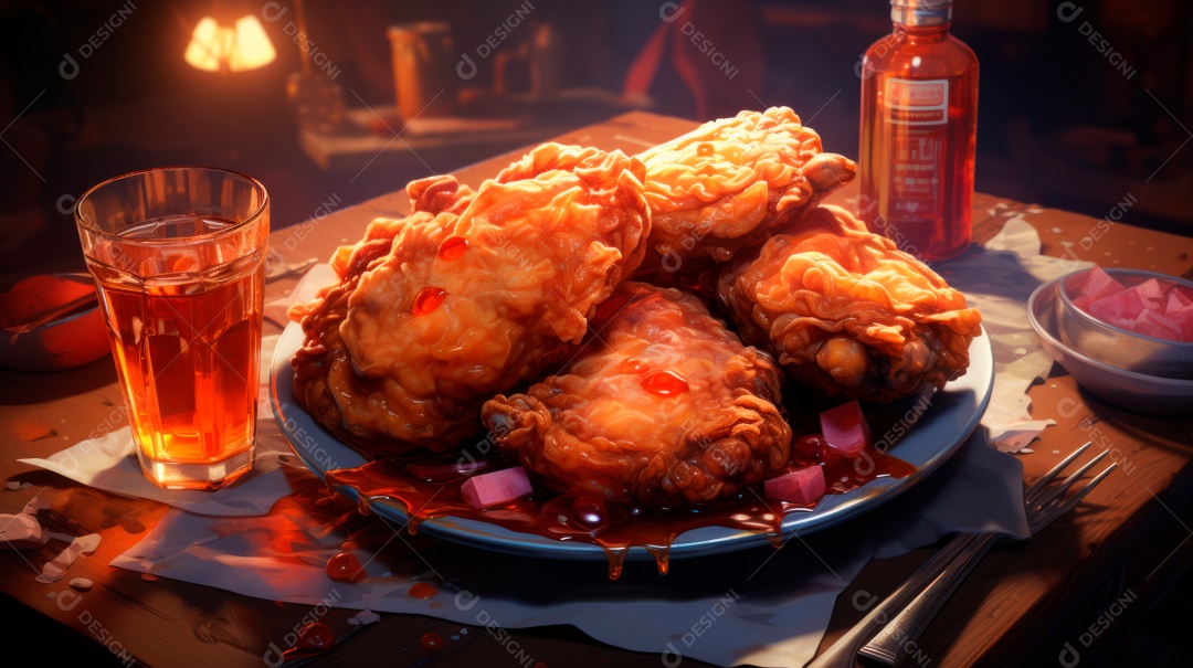 Dia Internacional do Frango Frito, 6 de julho Generative.