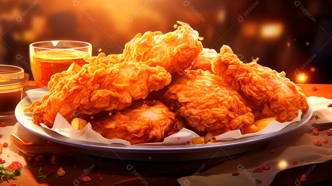 Dia Internacional do Frango Frito, 6 de julho Generative.